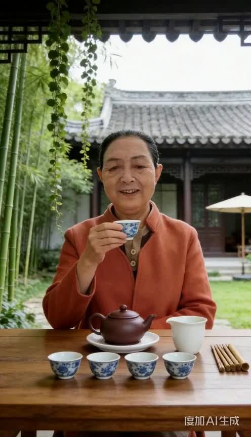 竹林深处,茶香悠悠