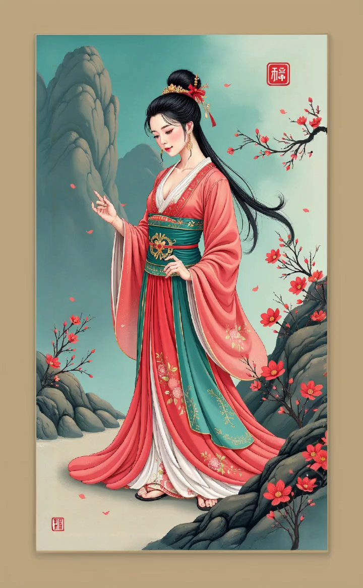 获取无水印高清古风美女图片壁纸