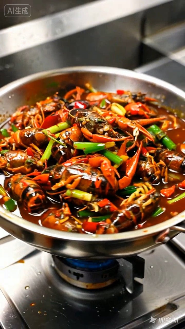美食小龙虾的制作过程