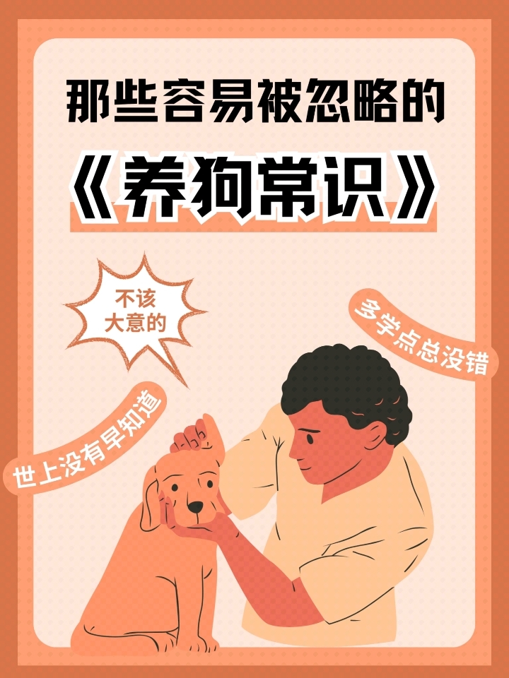 那些容易被忽略的养狗常识