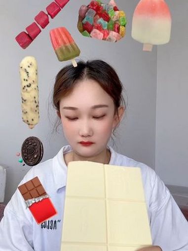 冰淇淋 雪糕 白巧克力 琥珀糖 脆皮雪糕