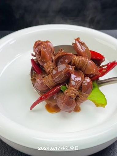 红烧鸭胗结 下饭菜 美食教程 地方特色美食 硬菜