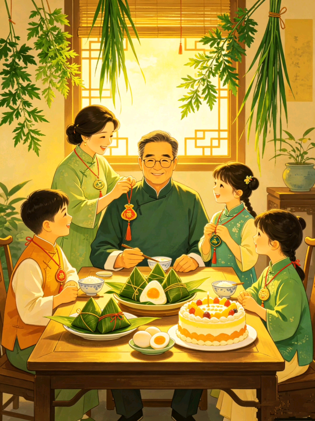 #放粽大会##端午家宴# #传统习俗# #暖心祝福# #端午安康# #