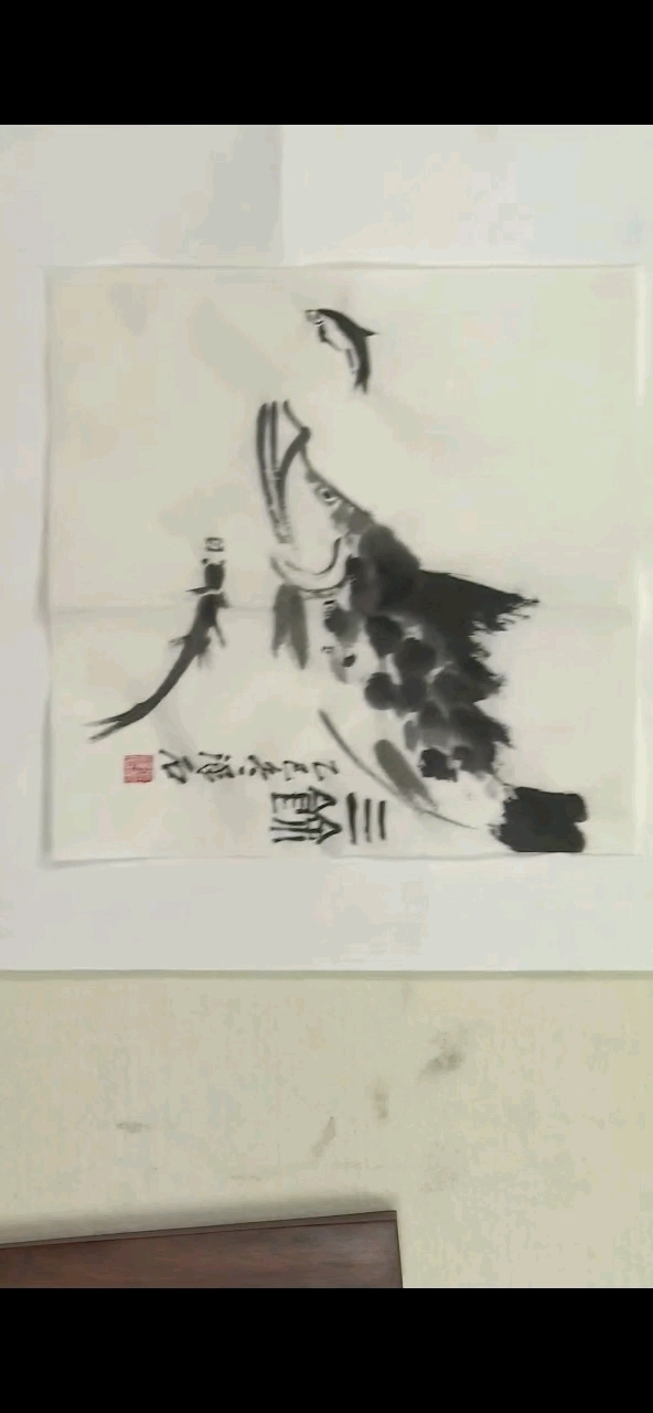 张泽石临创齐白石花鸟画-鱼8