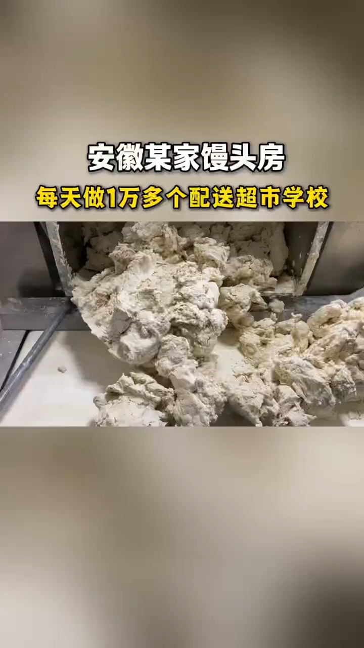 实拍安徽馒头房，每天做 10000 多个馒头