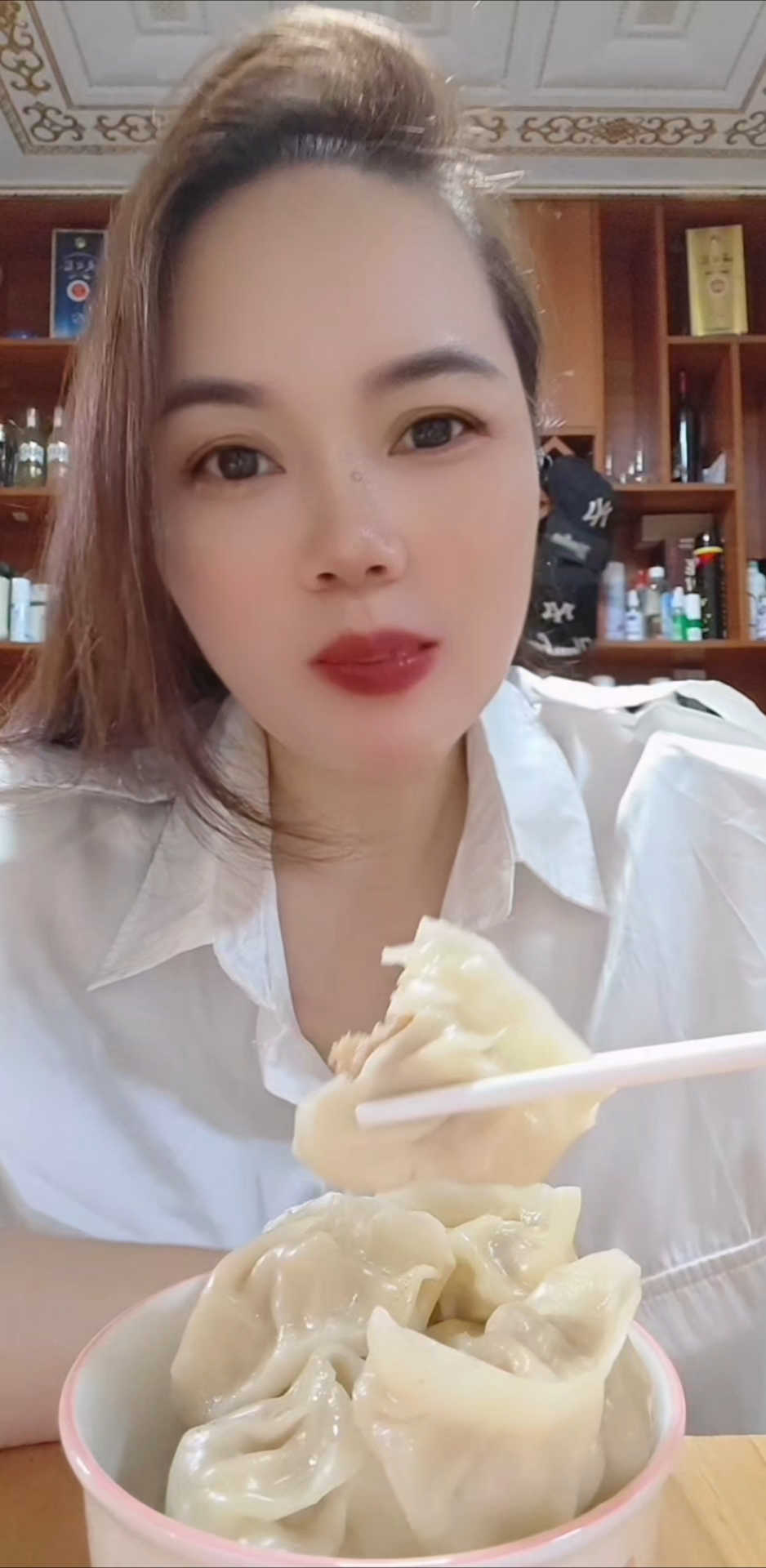 今天自己包饺子吃