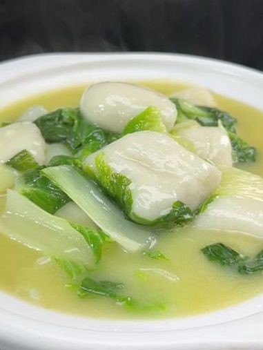 青菜煮年糕 汤鲜味美 家乡的味道 家乡特色 农村美食 乡村味道
