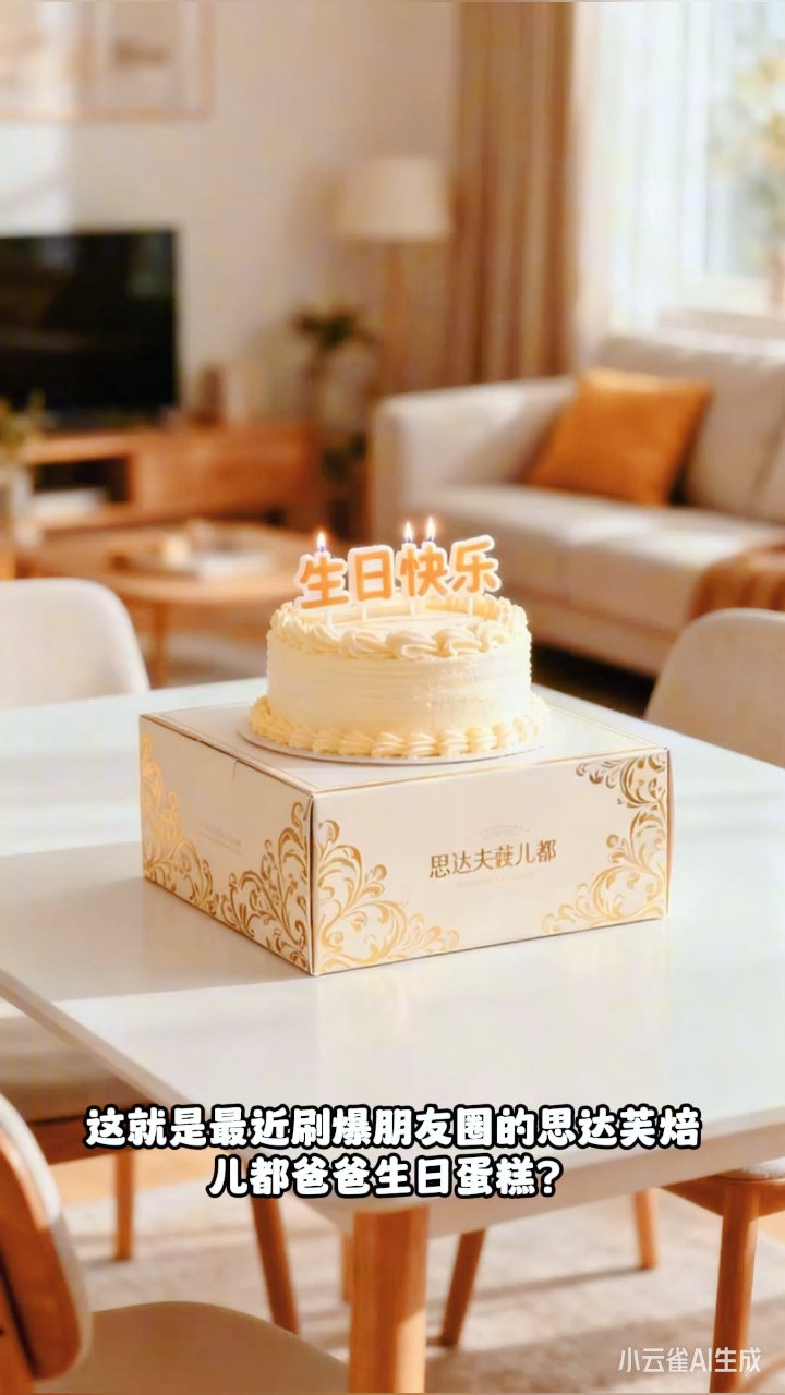 思达芙焙儿都爸爸生日蛋糕超级糕工厂