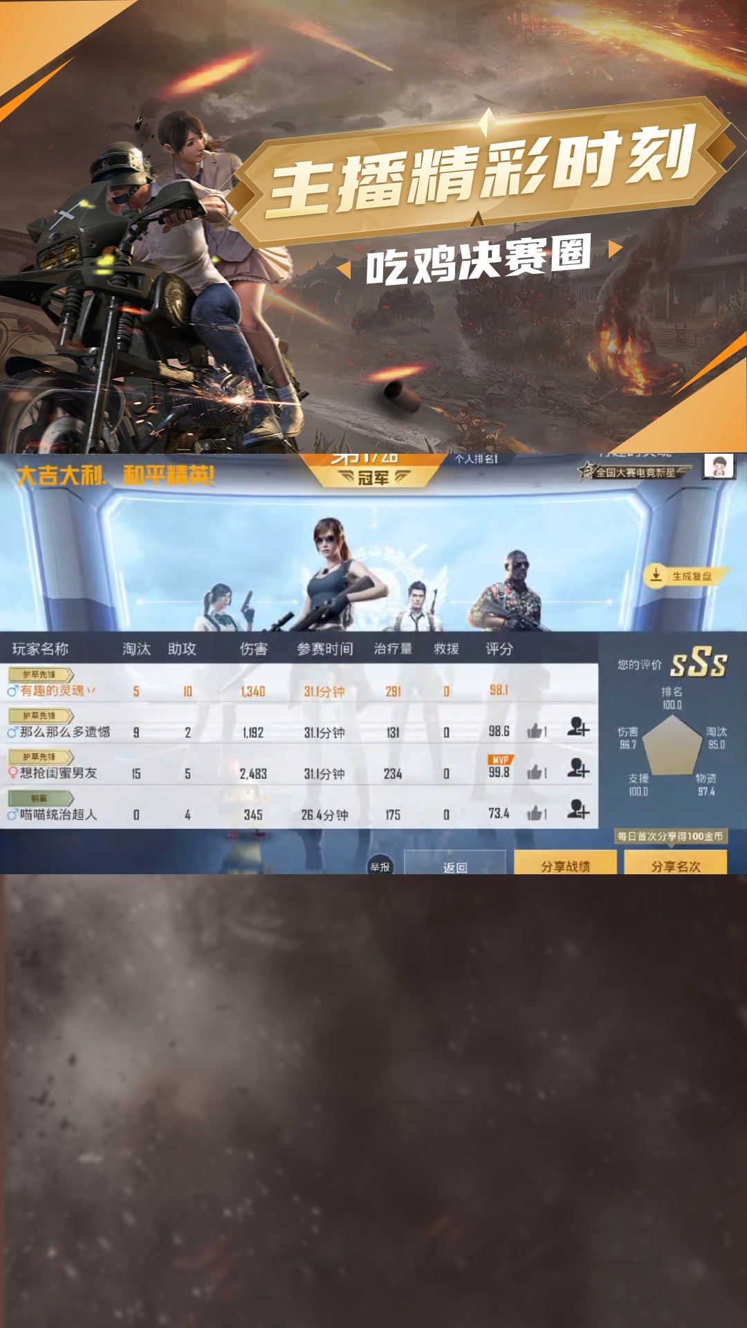 点我头像教你如何轻松吃鸡