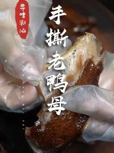 潮汕老鸭母,非常耐撕(nice)!潮汕美食 请到汕头过暑假 南方菜市场的服务也太好了吧 谁