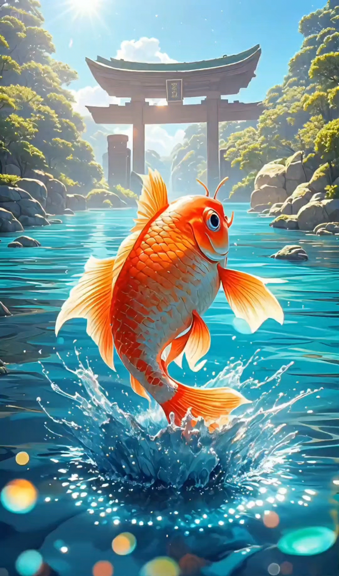 《鲤鱼跃龙门》