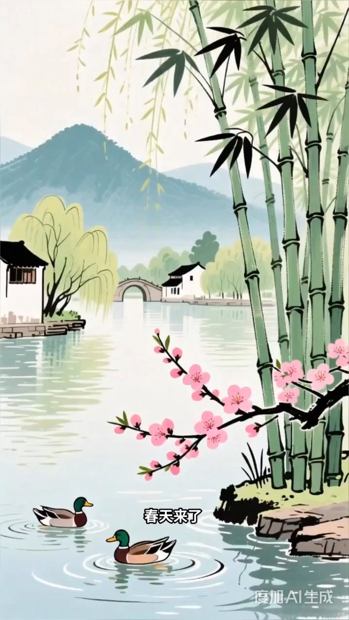 苏轼笔下春江暖,桃花鸭影入诗来