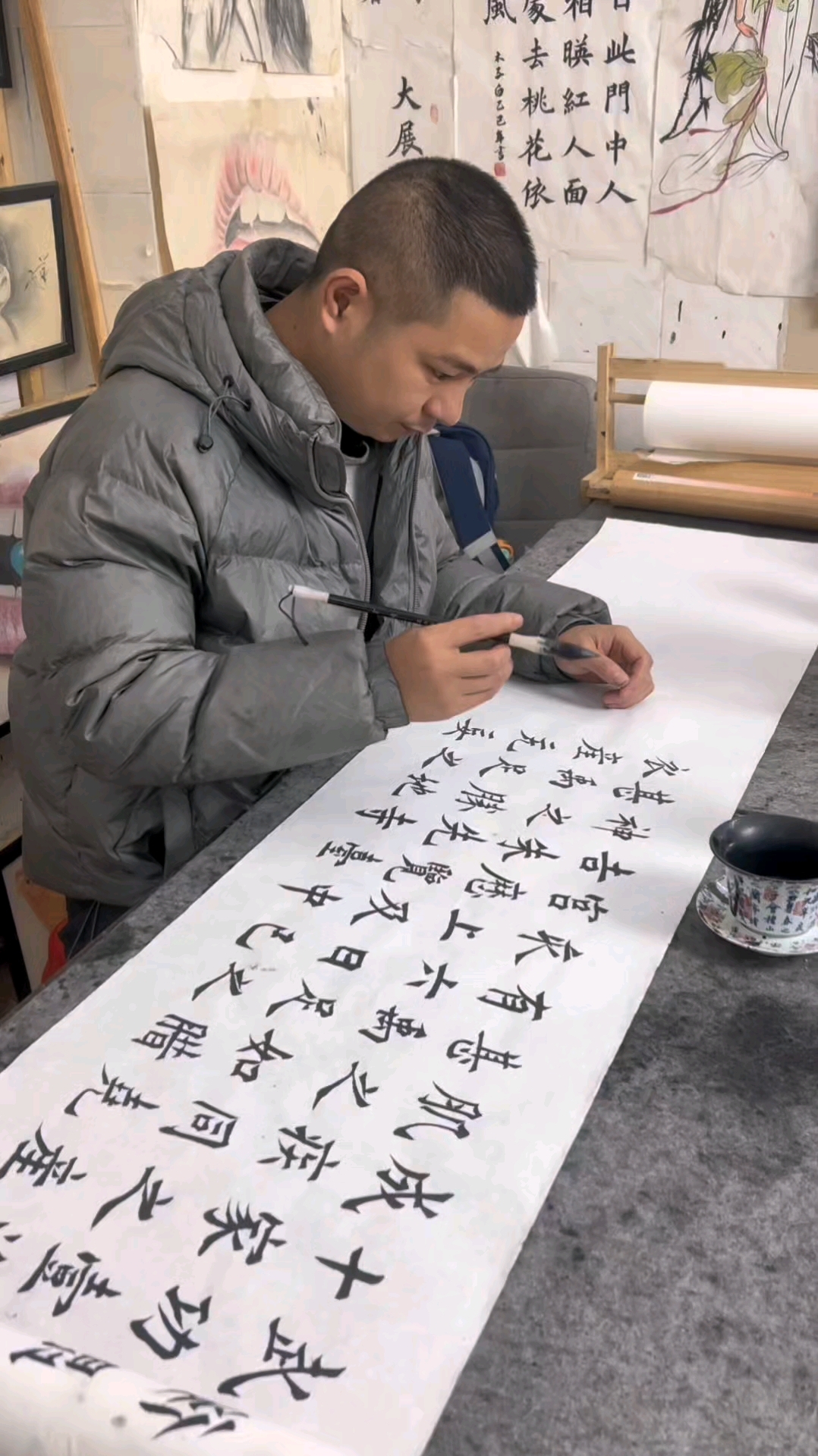 古代到现在感觉好像变味了#书法 #不笑算我输 #木子白 #传