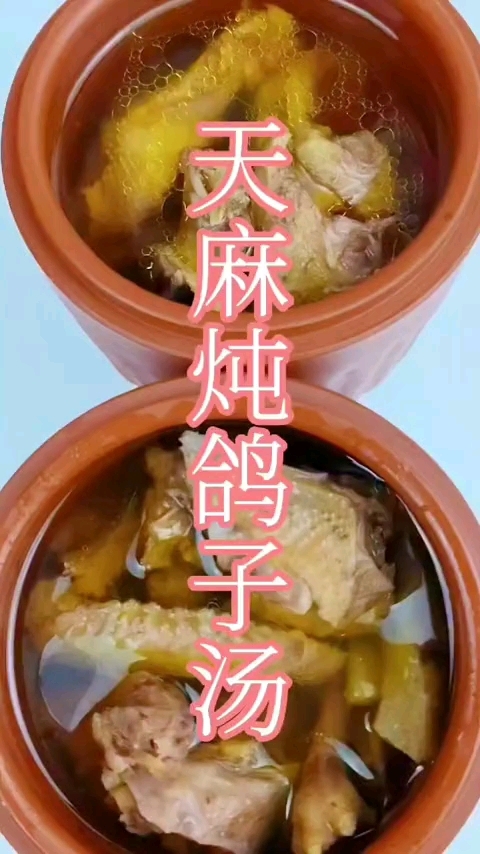 天麻鸽子汤