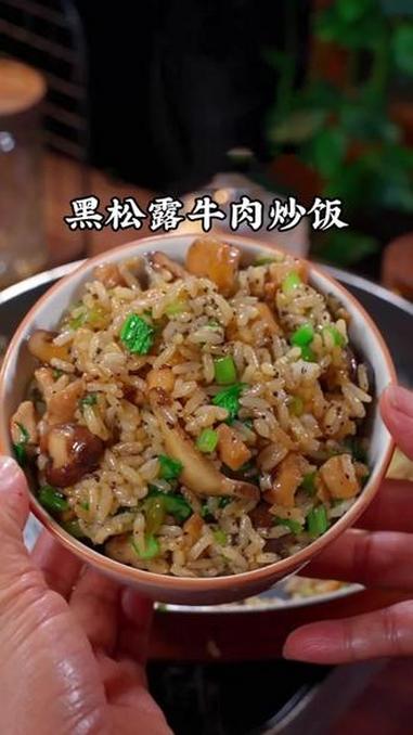今天用世界三大美食之一的黑松露,给孩子做了他超爱吃的牛肉菌菇炒饭,米其林餐厅一份就要上百块