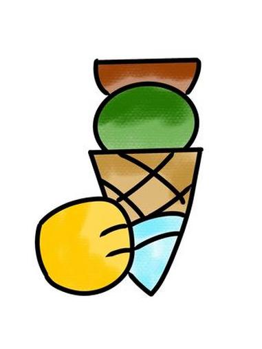 给你冰淇淋你吃不#画画 #简笔画 #儿童画 #表情包 #手绘