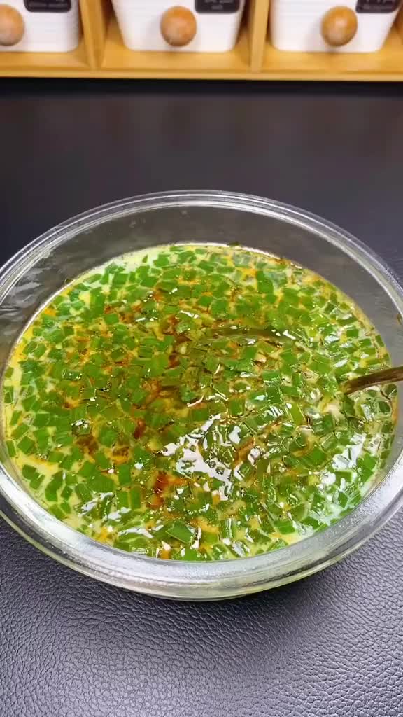 韭菜蒸鸡蛋,没想到这么好吃