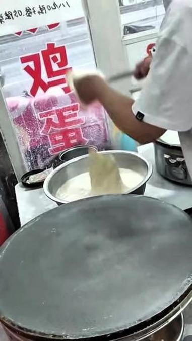 #手工煎饼人
