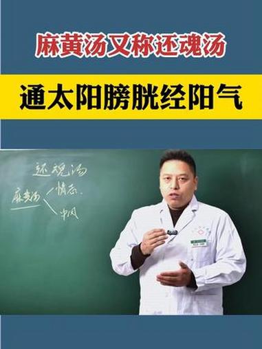 麻黄汤又称还魂汤 通太阳膀胱经阳气 #五脏穿凿论传承人 #经方中医周永志 #传承中医文化 