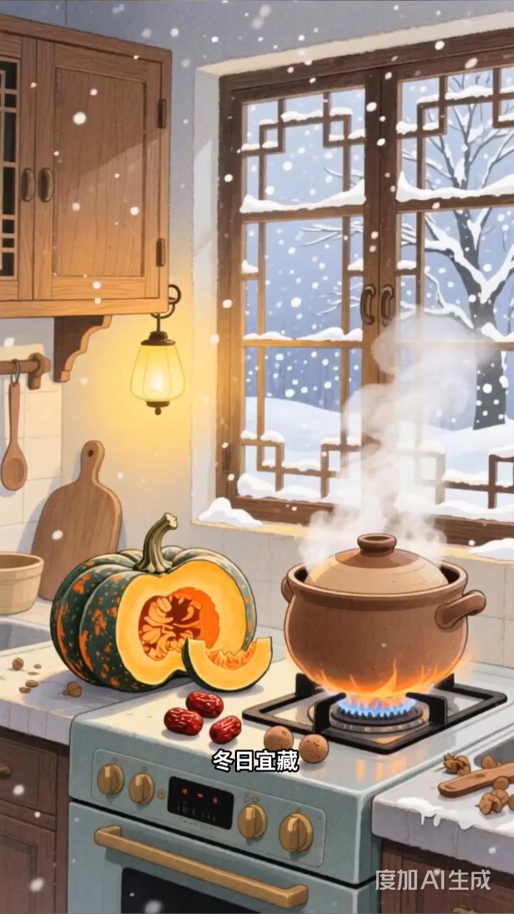 冬日暖食指南:老南瓜红枣汤,慢火熬出养生甜
