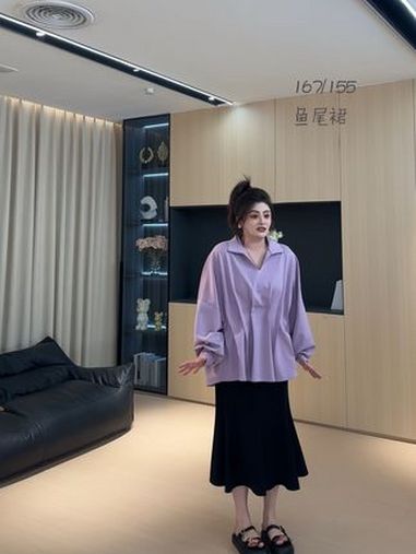 鱼尾裙 显瘦二十斤没问题 大码胖mm搭配 大码女装 开春搭配 春款上新 穿出高级感