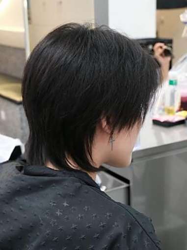 后脑勺扁平的克星发型狼尾鲻鱼头短发 狼尾 狼尾发 狼尾鲻鱼头 狼尾发型 狼尾发