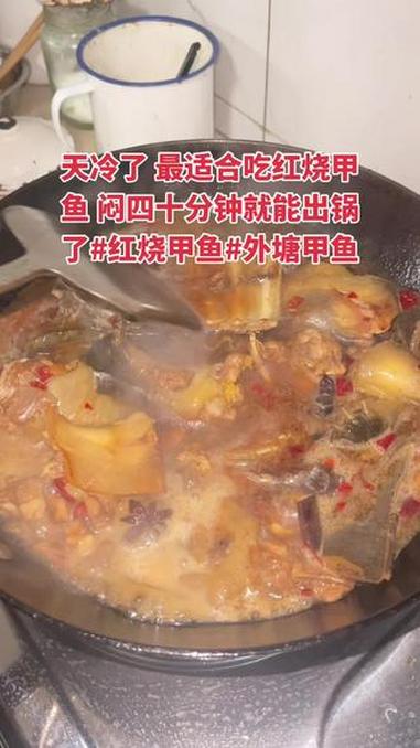 红烧甲鱼下锅咯