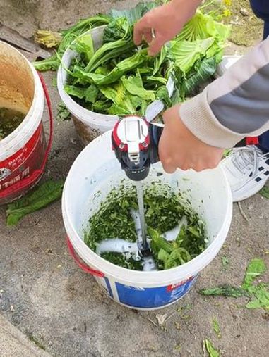 家用养殖好帮手,手电钻改碎菜神器 碎菜机 碎草机 碎菜机喂鸡家用 养殖好帮手