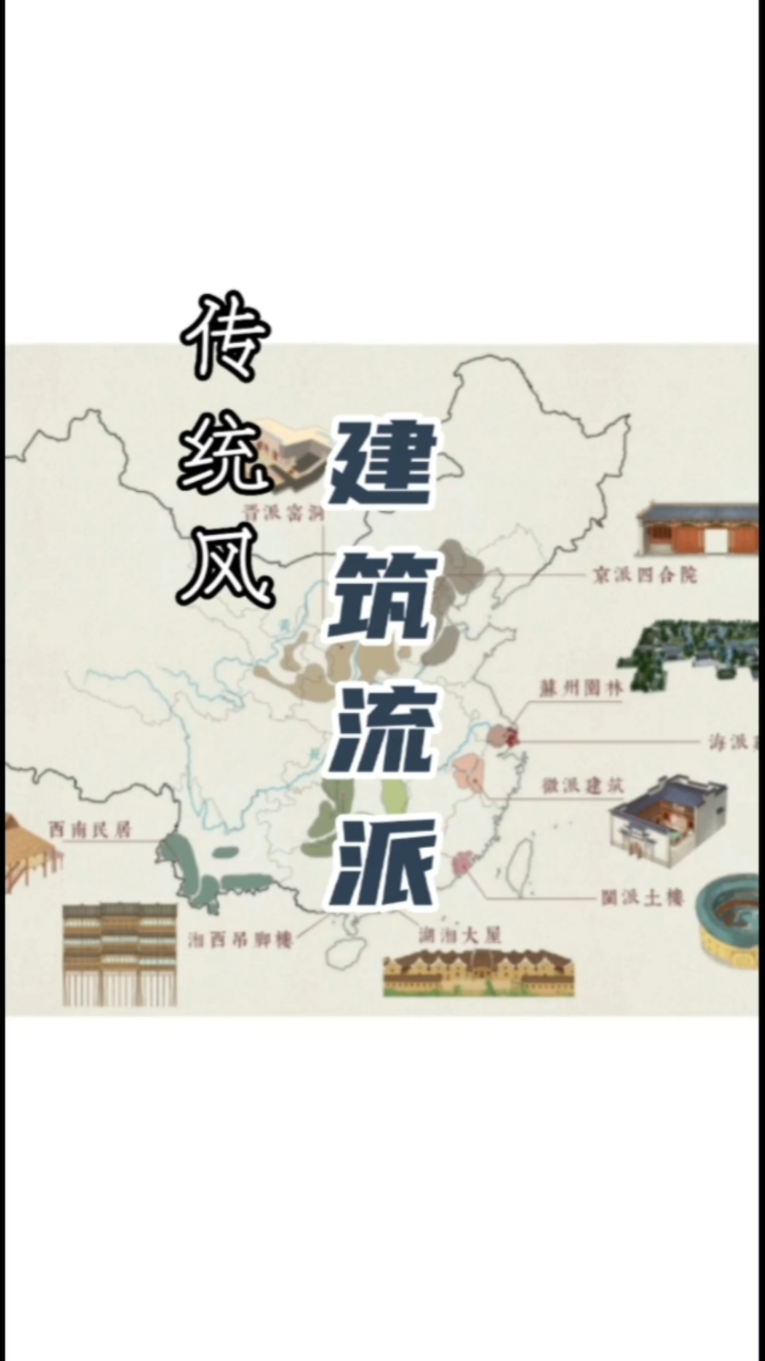 中国传统建筑流派,知道有几种吗