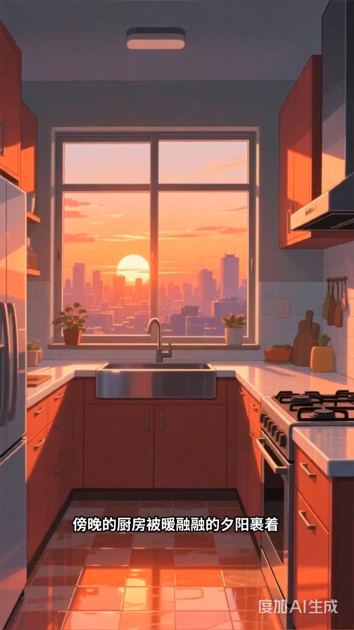 夕阳厨房里的爱情:夫妻做饭的默契,胜过千言万语