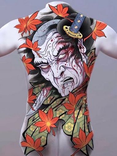 请看我置顶 未成年禁止纹身 生首纹身手稿 满背纹身 大连纹身推荐 纹身设计遮盖