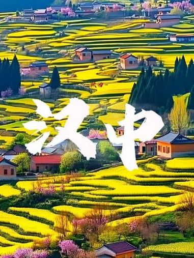 我已经开始期待汉中的油菜花了,美成了我梦中的样子。有一种春 天叫油菜花 风景如画的地方 汉