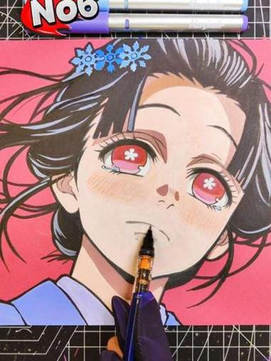 绘画教学动漫人物换嘴型，一张嘴秒变画风 #创作灵感 #鬼灭之刃 #恋雪 #动漫人物表情怎么