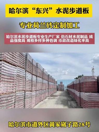 哈尔滨水泥步道砖 人行道施工彩砖 透水砖 高档别墅施工路面砖 荷兰砖 停车位抗压植草砖 市
