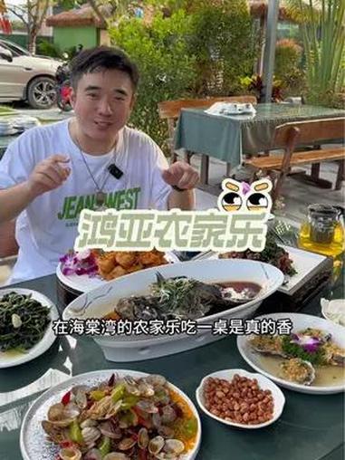 鸿亚农家乐 氛围挺好的,菜品也好吃,套餐真的合适!三亚美食 海岛度假 海棠湾好吃的