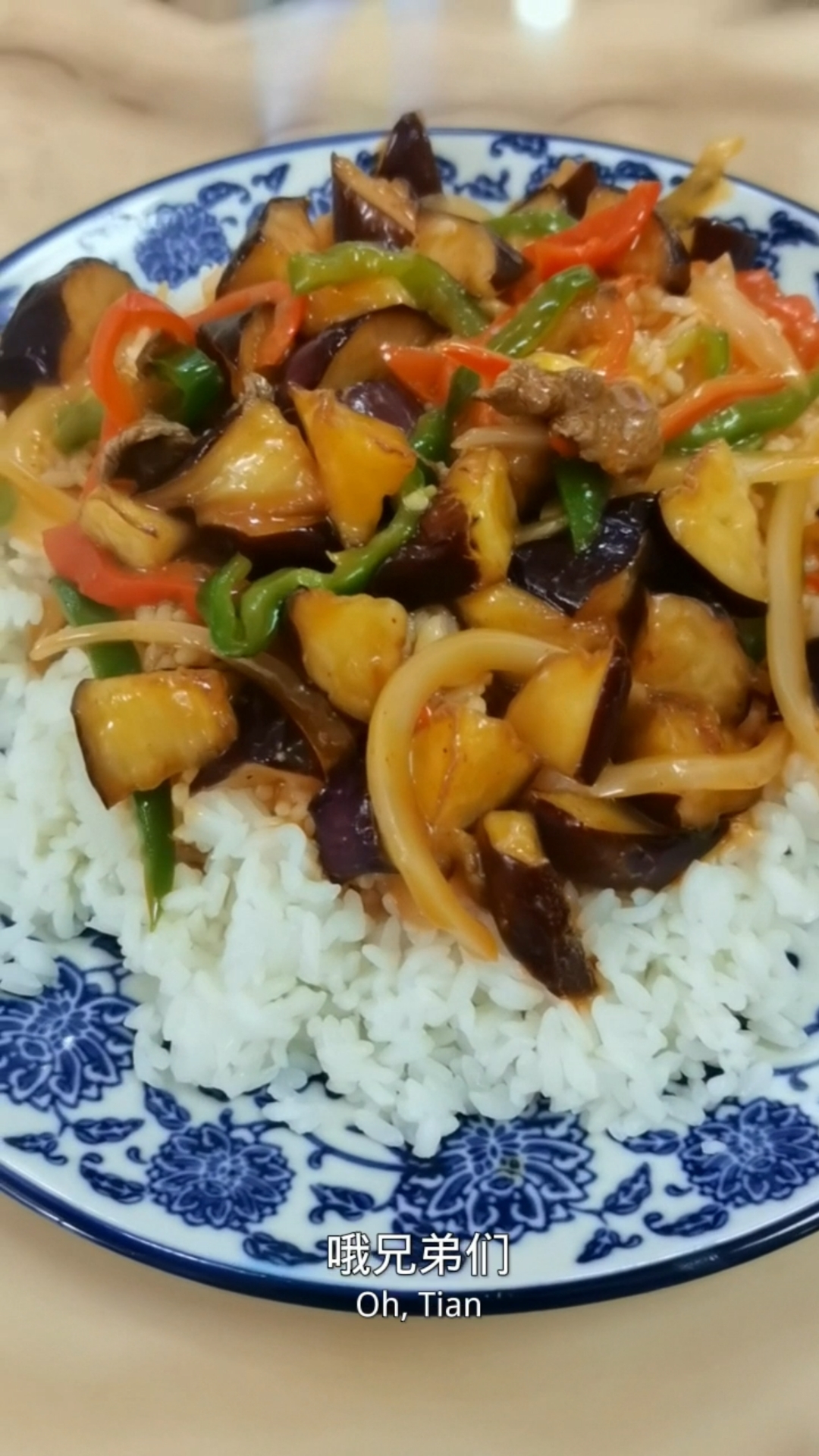 茄子牛肉盖浇饭