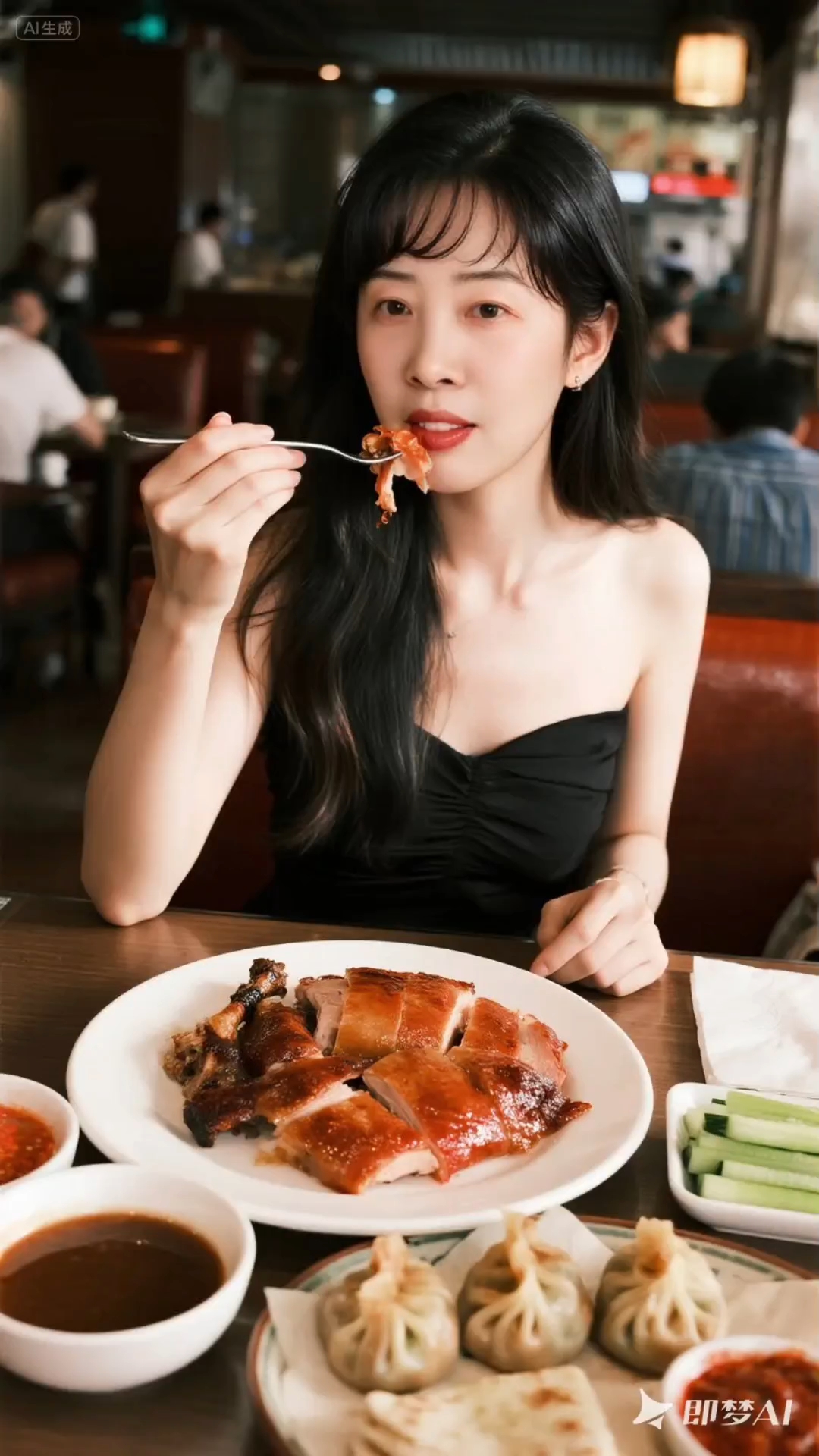 中国菜——在北京饭店吃当地名吃(烤鸭)