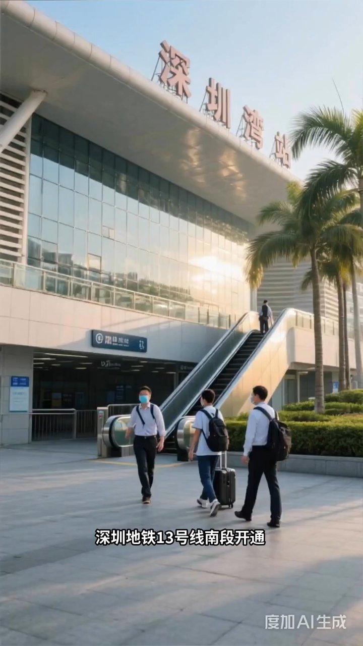 深圳13号线南段开通,深圳湾口岸终通地铁