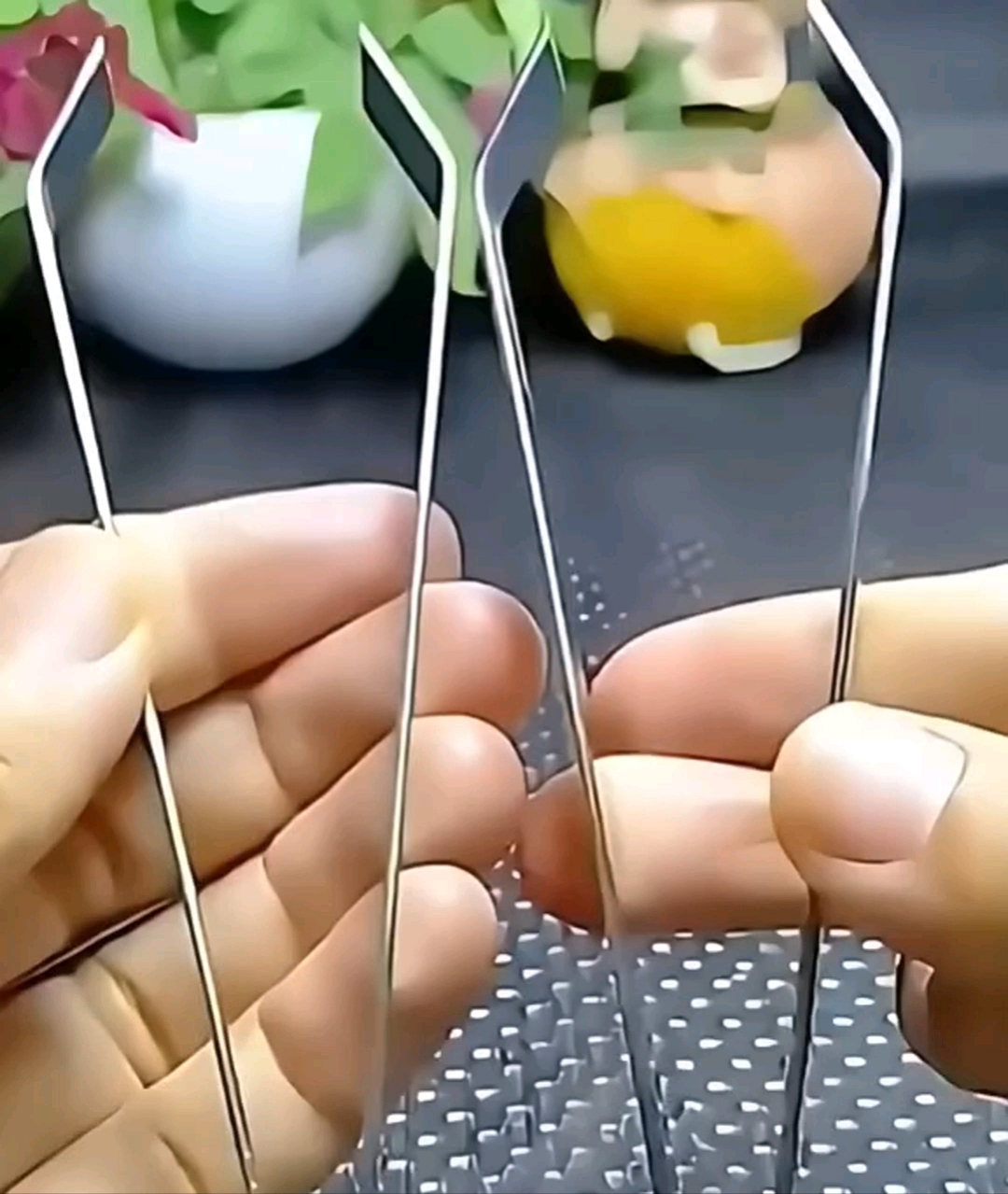 不锈钢夹子镊子神器！拔猪毛鸡毛鸭毛，剥蒜皮葱皮超实用