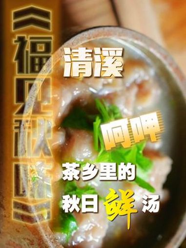 福建新闻联播|秋季美食在福建:“熹~呵呷”,一碗肉羹抚人心。肉羹汤是台溪乡清溪一带办酒席时