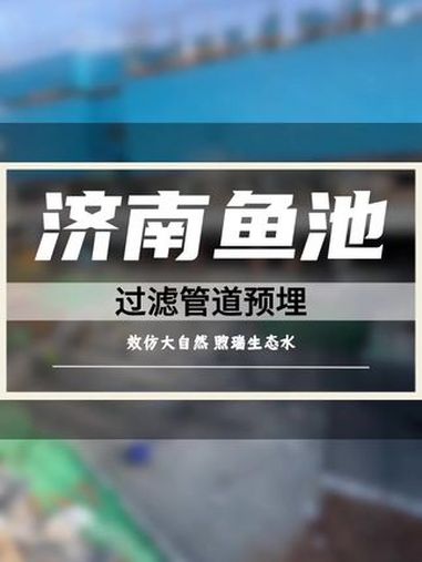 济南市中万科售楼中心240吨景观鱼池过滤系统管道预埋 鱼池过滤管道铺设 鱼池过滤系统设计施