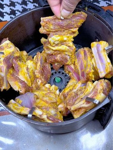 在家也能吃上烧烤 新疆羊肉串 空气炸锅美食 新疆美食 烧烤