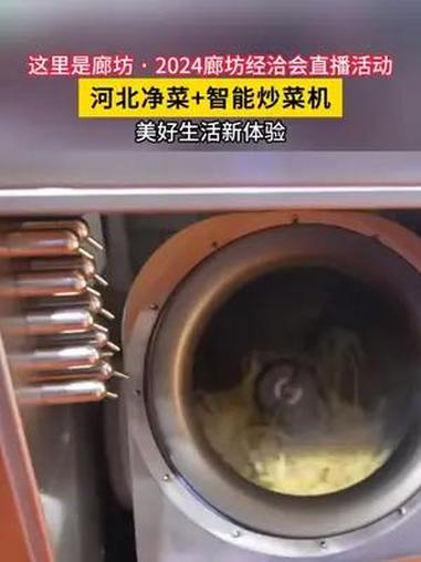 这里是廊坊|河北净菜+智能炒菜机 美好生活新体验!2024国际经济贸易洽谈会 2024廊坊