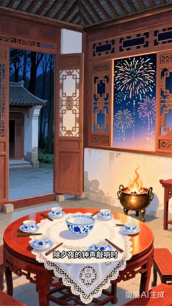 四世同堂年夜饭:饺子里的硬币藏着谁的福气?