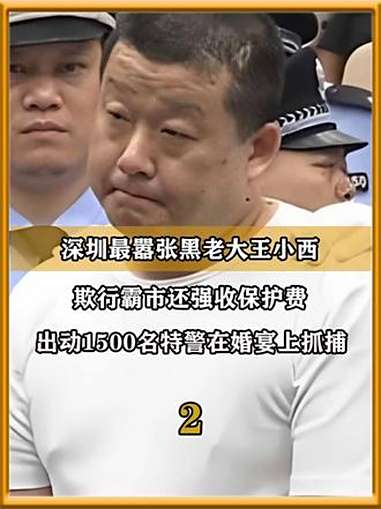 深圳黑老大王小西:欺行霸市还强收保护费,出动1500名特警在婚宴上抓捕(2)大案纪实 真实