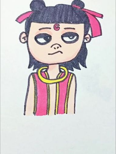 30秒教你画哪吒 哪吒之魔童降世 哪吒简笔画 哪吒 哪吒之魔童闹海手绘 亲子简笔画 简简单