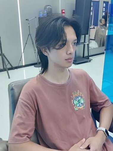 狼尾鲻鱼头修剪。懂你的发型师 男士发型设计 设计发型 狼尾鲻鱼头 广州理发店