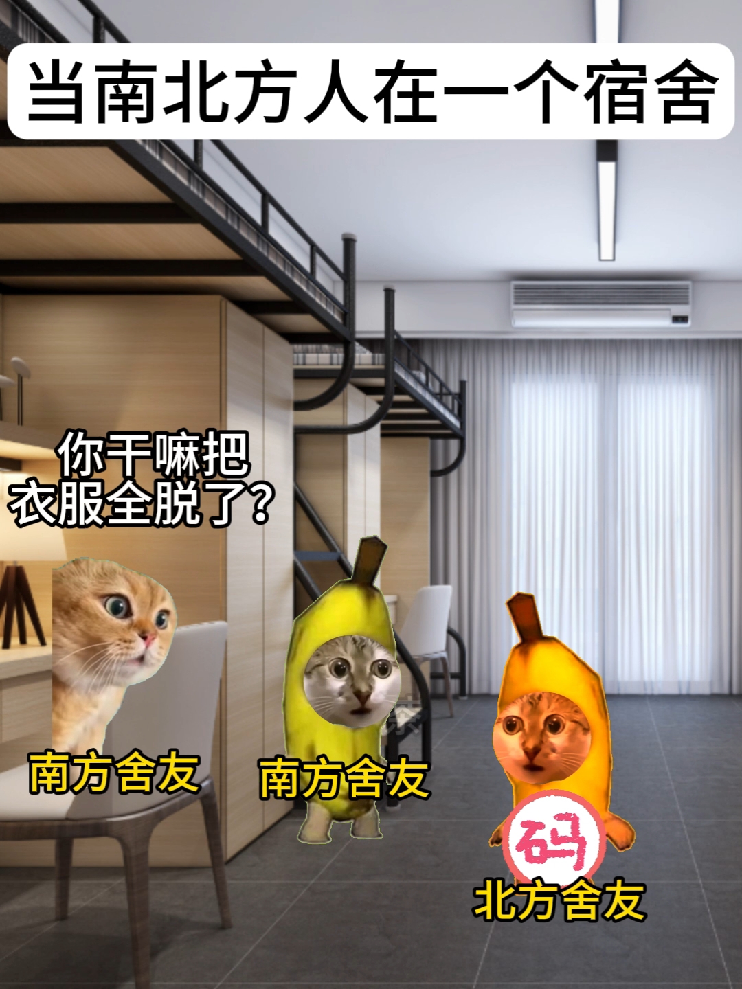 当南北方人在同一个宿舍