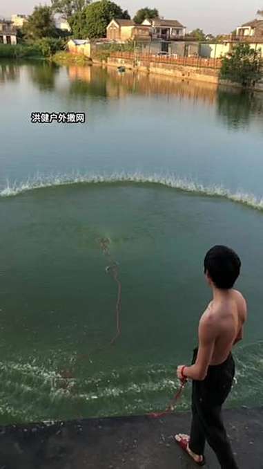 传统旋网 纯手工大力马撒网 户外撒网捕鱼 传统撒网 鱼网 老式手抛网