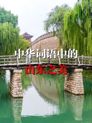 一个视频带你看,中华词语中的山东之美!中式美学 感受国画的意境之美 国风古韵 山水如画 逛